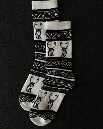 Stl. 39-43 Sockar Strumpor Dansande Renar