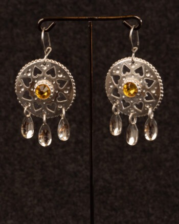 Bealljecikna/Örhänge Silver Gul