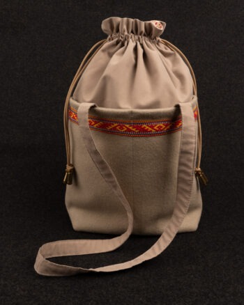 Väska Beige Vadmall